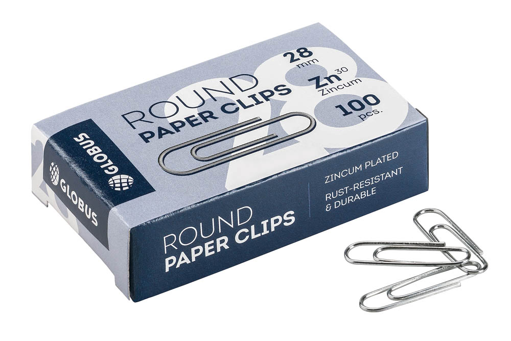 Скрепки 28мм оцинкованные 100 шт.