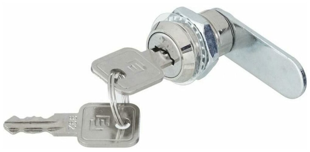 Замок почтовый 20 мм мет. ключ ригель с вырезом